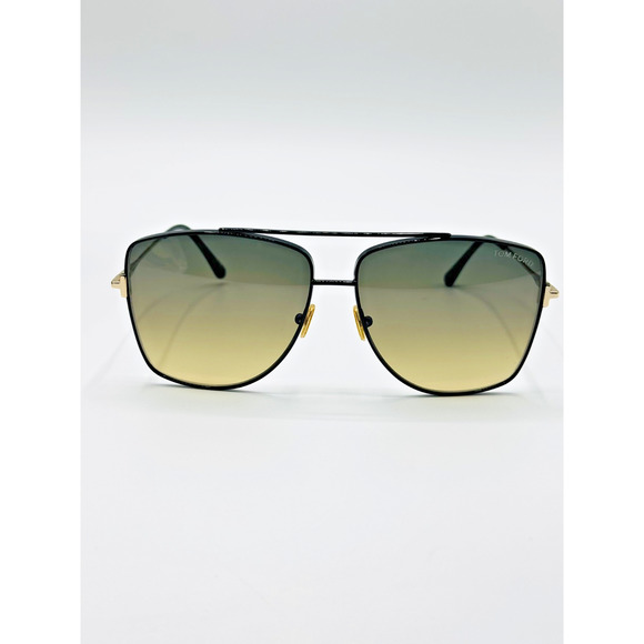 Tom Ford Sunglasses Reggie TF838 01B Black Aviator Frame Brown Gradient Lens New main image 10